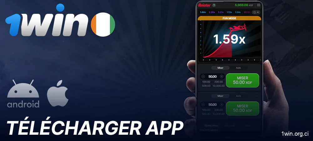 1Win app pour jouer à Aviator