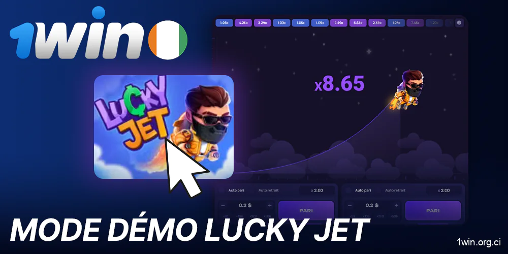 Mode démo dans Lucky Jet à 1win