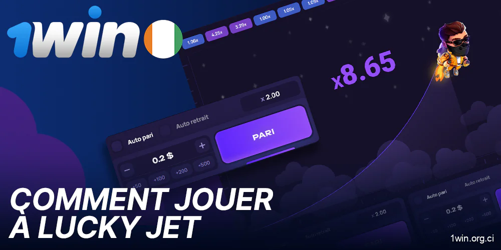 Instructions pour jouer à Lucky Jet sur 1win