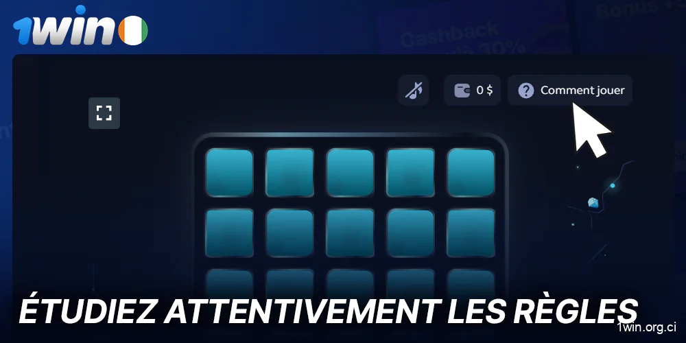 Apprenez les règles du jeu des Mines sur 1Win