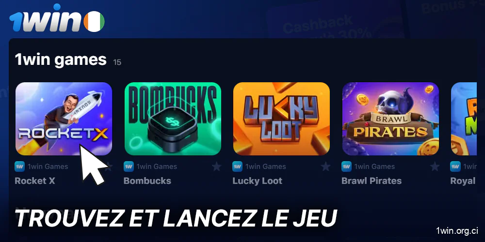 Retrouvez le jeu Rocket X sur 1Win Casino