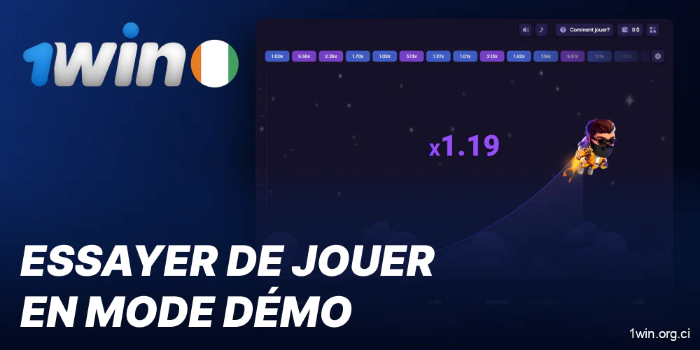 Essayez de jouer en mode démo sur 1win